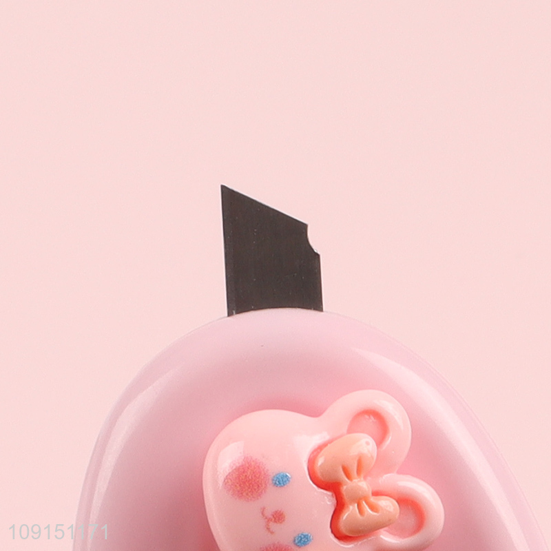 High quality pink rabbit utility knife mini art knife  for school students