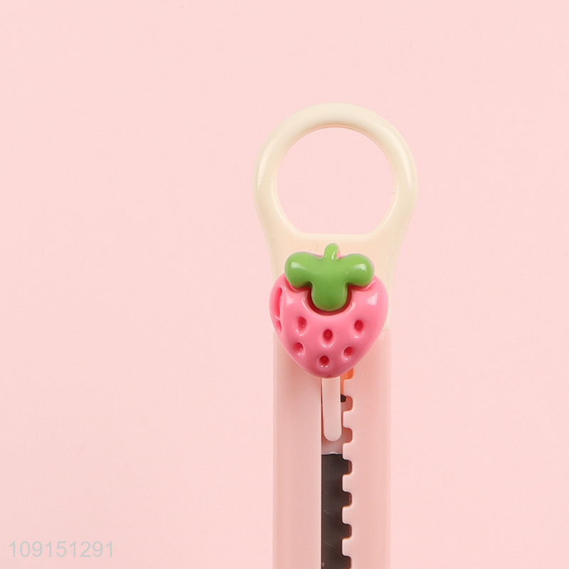 Most popular strawberry cute school students utility knife art knife
