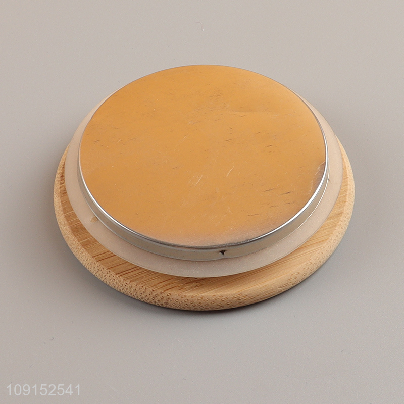 High quality home kitchen glass sealed storage jar with bamboo lid