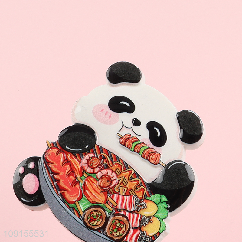 Yiwu market panda shape cartoon resin fridge magnet refrigerator magnet