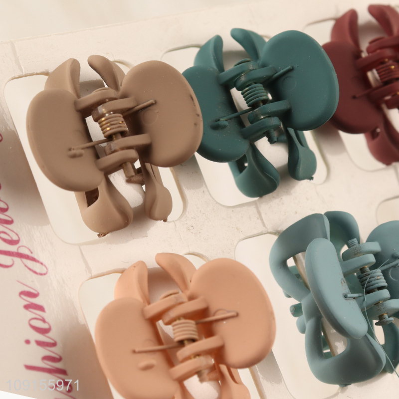 Hot Sale 6PCS Bow Claw Clips Non-slip Bow Hair Clips Hair Accessories