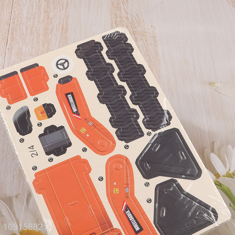 Top products creative diy kids loading vehicle 3d puzzle toys jigsaw toys