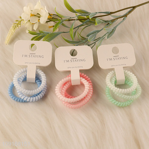 Factory price telephone wire hair rope hair band hiar accessories