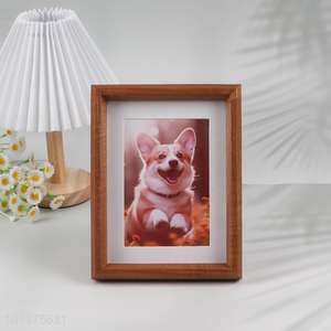 Factory SupplyMDF Wood Photo Frame for Wall Hanging or Tabletop Display