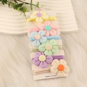 Factory supply multicolor flower <em>hair</em> <em>band</em> <em>hair</em> accessories for girls