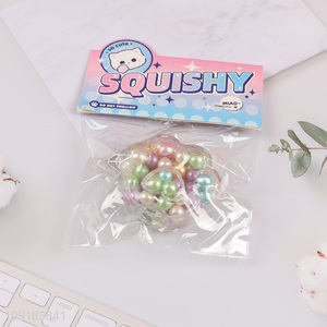 High Quality Colorful Beads Cat Paw Fidget Sensory Toy Squishy Ball