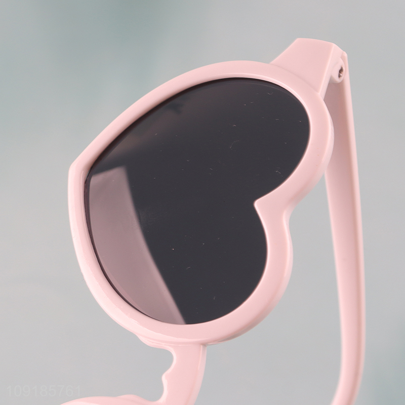 Best selling heart shape plastic frame sunglasses polarized sunglasses wholesale