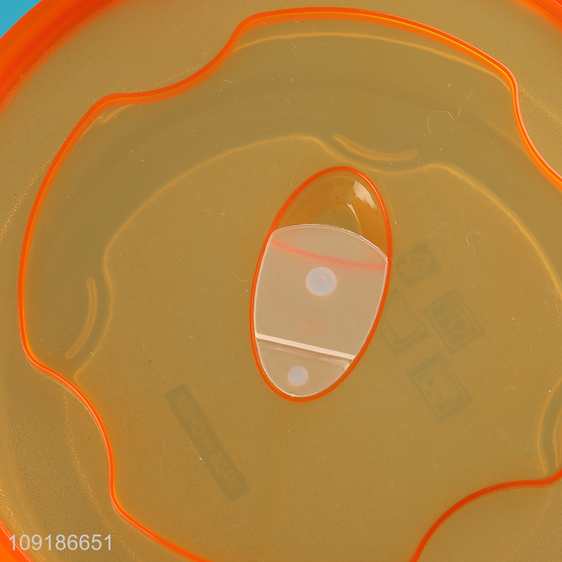 New Arrival 3PCS 2L/1.4L/800ML Round Plastic Food Storage Container Bento Lunch Box Set