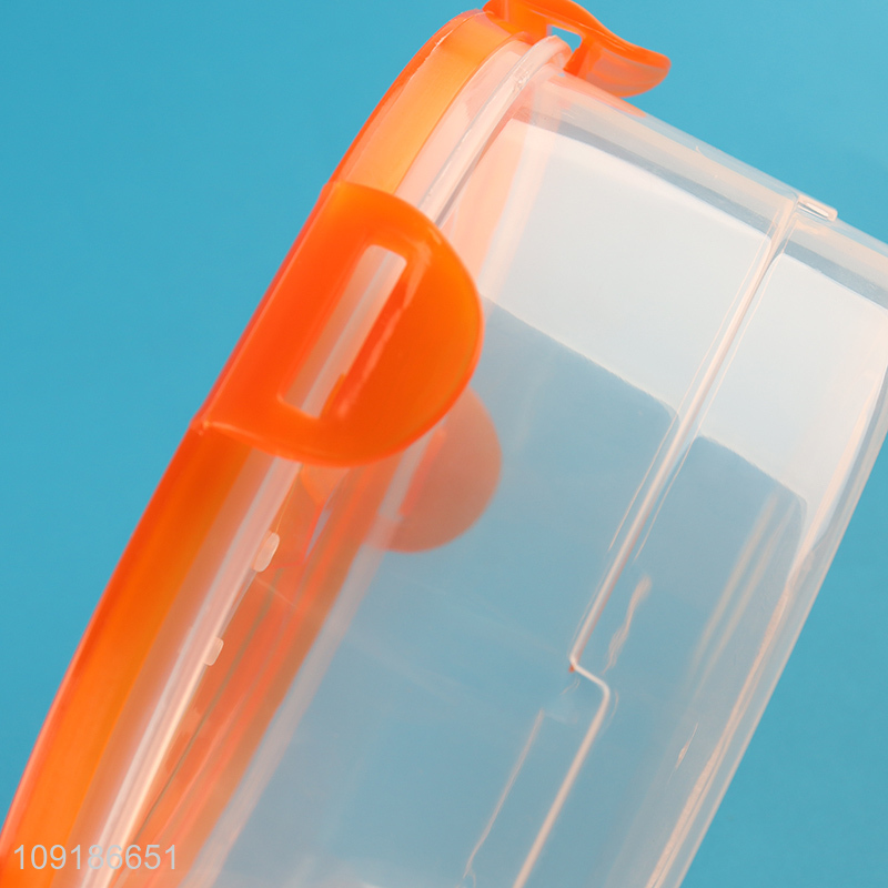 New Arrival 3PCS 2L/1.4L/800ML Round Plastic Food Storage Container Bento Lunch Box Set