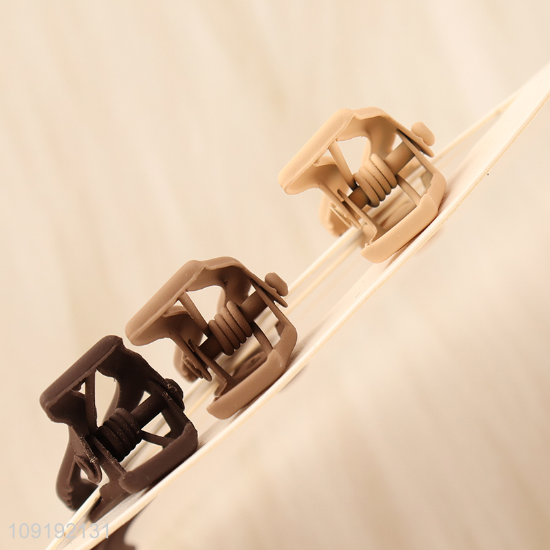 Hot Selling 3 Pieces Matte Metal Hair Clips Bang Hair Clips Set