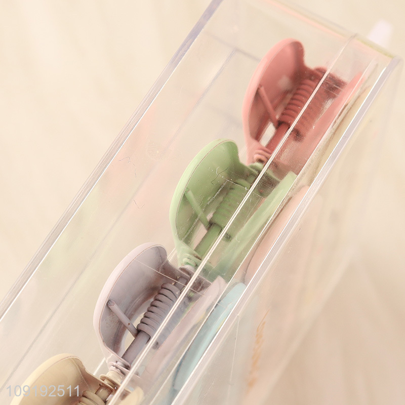 Factory Price 8 Pieces Candy Color Metal Hair Clips Alligator Clips