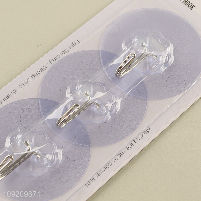 Hot Selling 3 Pack Adhesive Hooks Durable Towel Coat Key Hangers