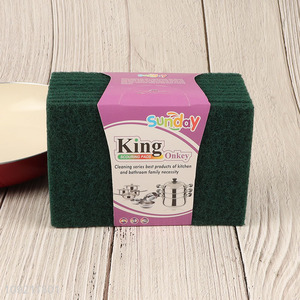 Popular products 10pcs kitchen dish washing scouring pad set