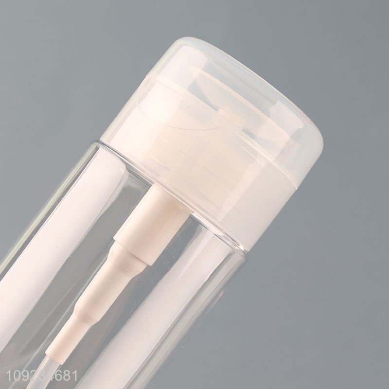 Hot products portable clear plastic  nail polish remover bottle empty bottle