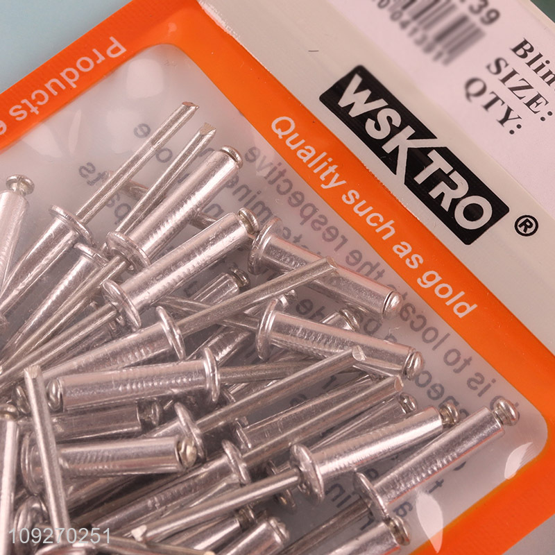China supplier 5*20mm 40pcs blind rivet hardware iron nail set