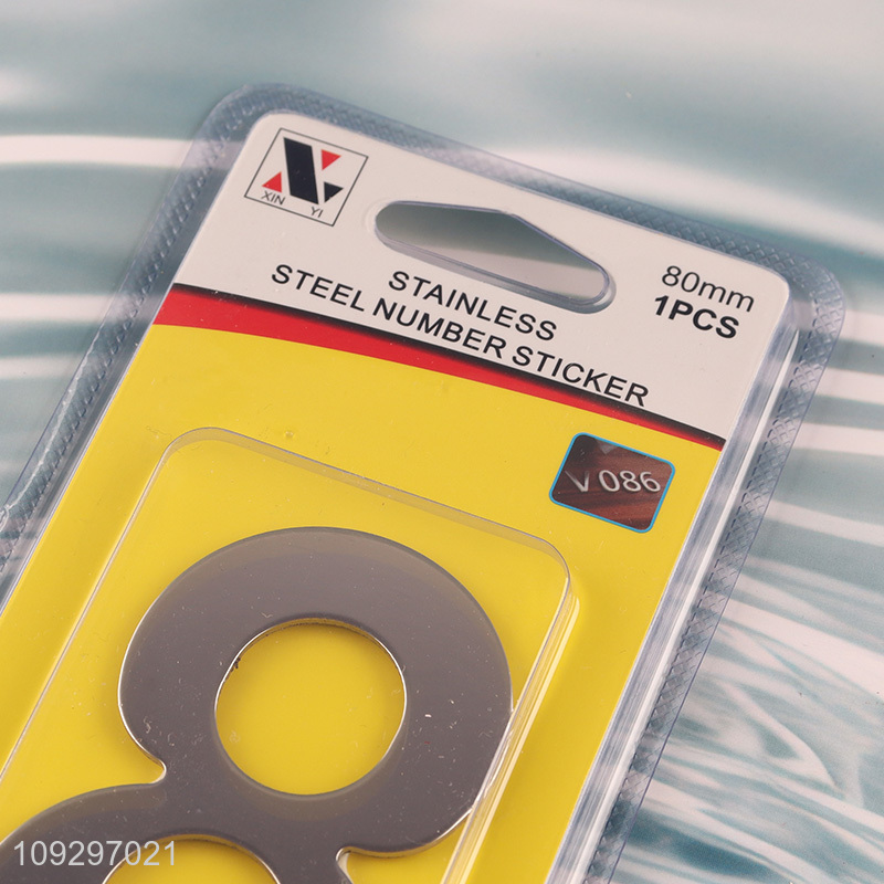 Factory supply stainless steel number sticker door plate