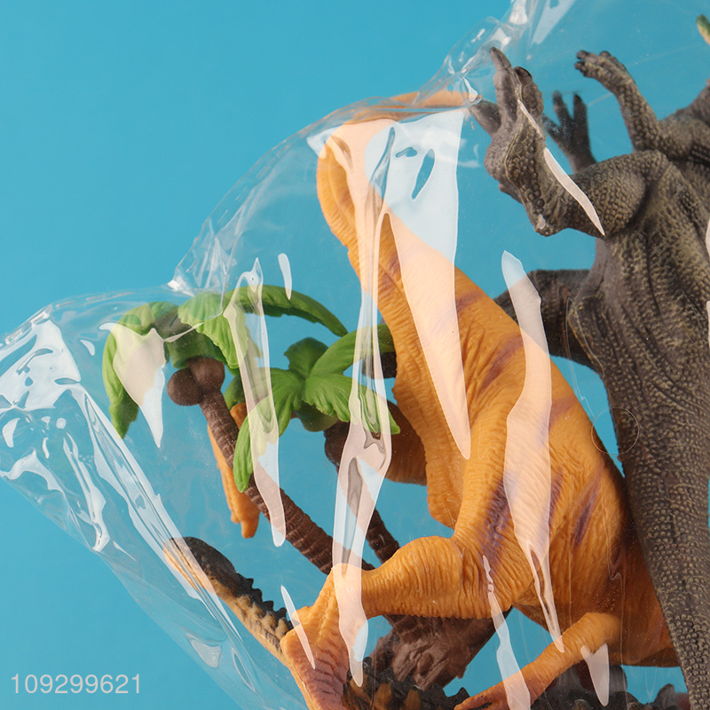 Low price 4pcs dinosaur world model toys for kids