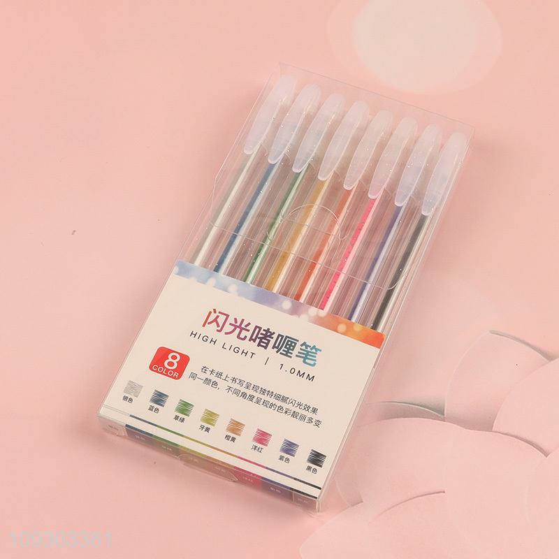 Popular products multicolor glitter pen dual tip marker