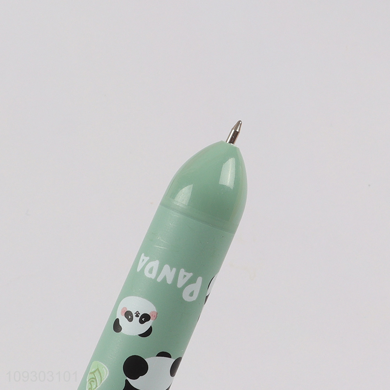Hot selling cartoon panda 10colors ballpoint pen wholesale