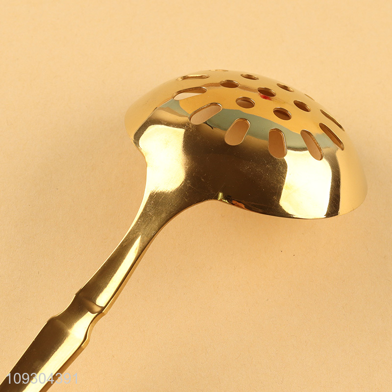 Top sale kitchen utensil stainless steel slotted spoon