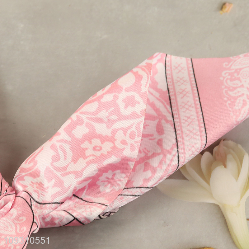 China wholesale pink fashion headband hair ribbon