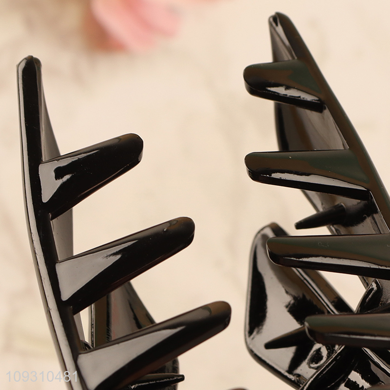 Yiwu market black hair claw clips hair accessories hair decoration