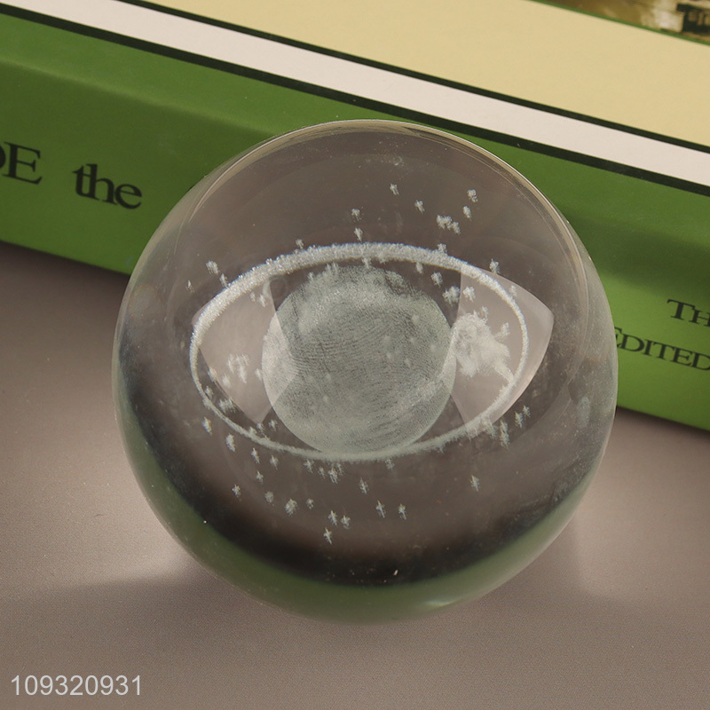 Yiwu market glass crafts crystal ball with lights