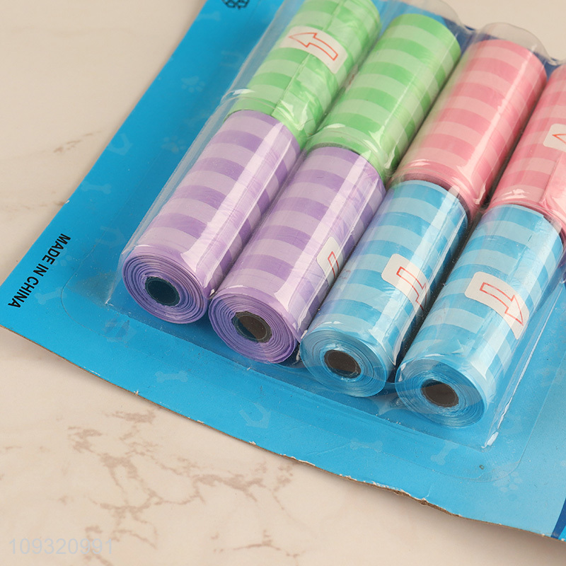 Good selling 8pcs portable pet trash bags