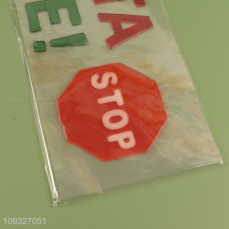 China supplier tpr Christmas sticker window sticker