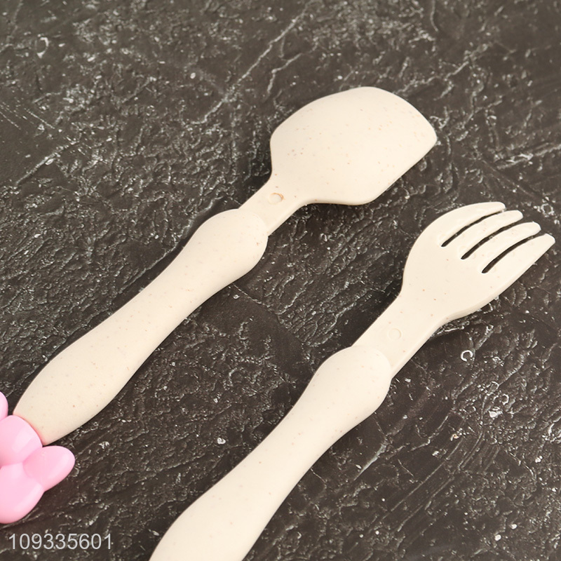 Good price 2pcs plastic cutlery set