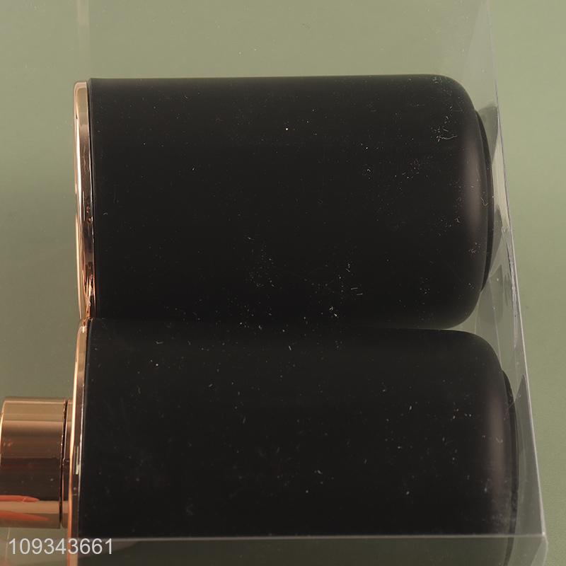 Low price liquid soap bottle toothbrush holder set