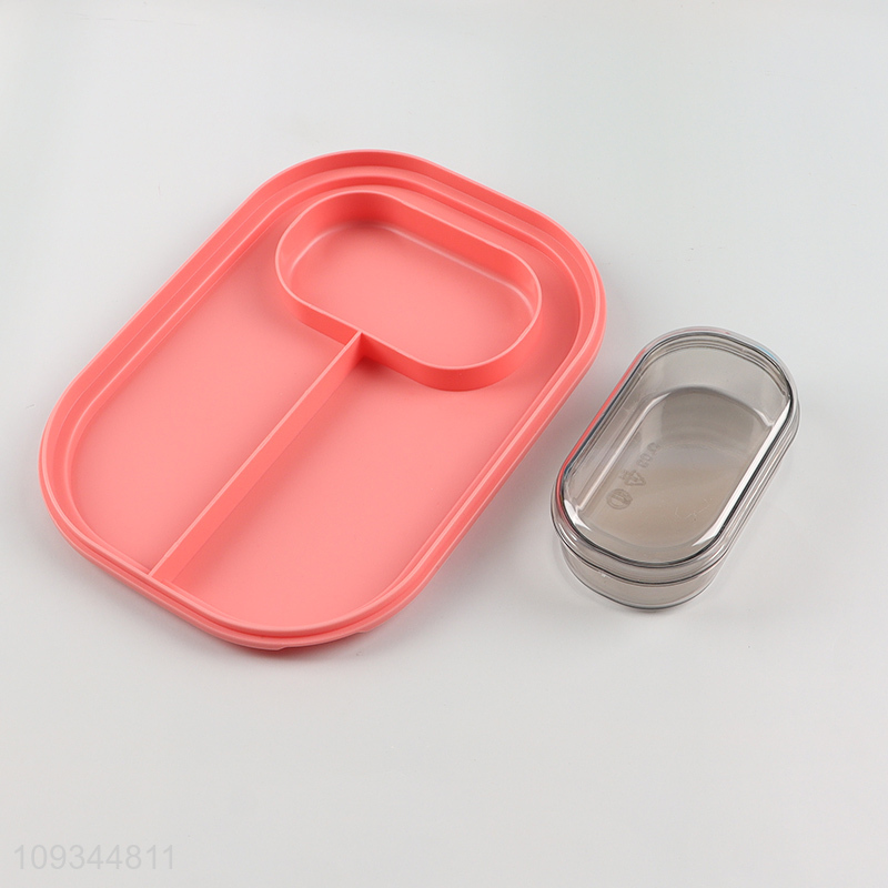 Popular products double-layer school kids plastic lunch box