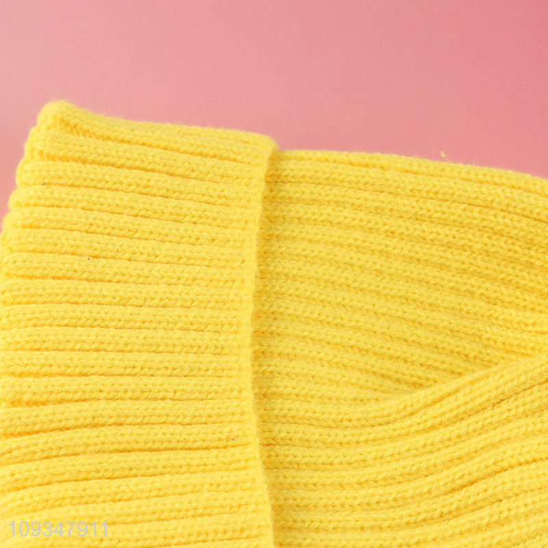 New arrival  yellow beanies hat knitted hat for winter