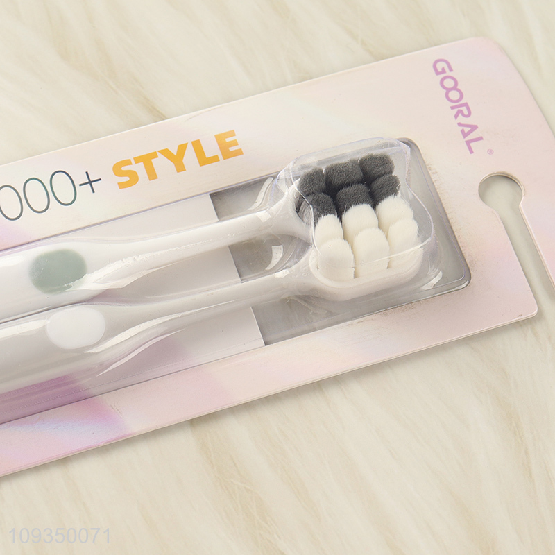 China products 2pcs oral care soft toothbrush