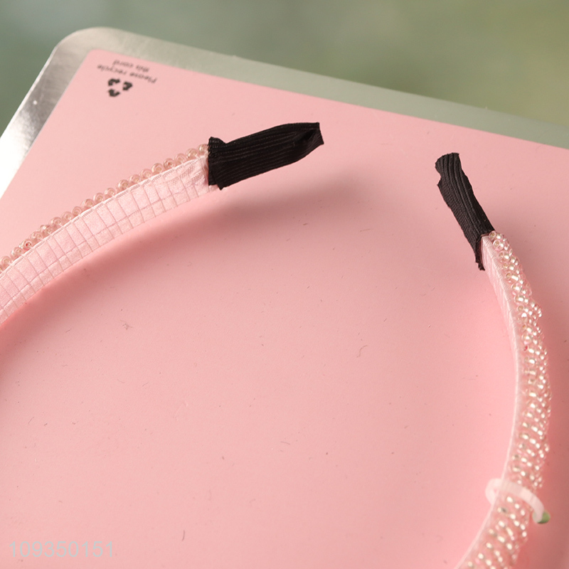 Hot sale pink hair accessories hair hoop