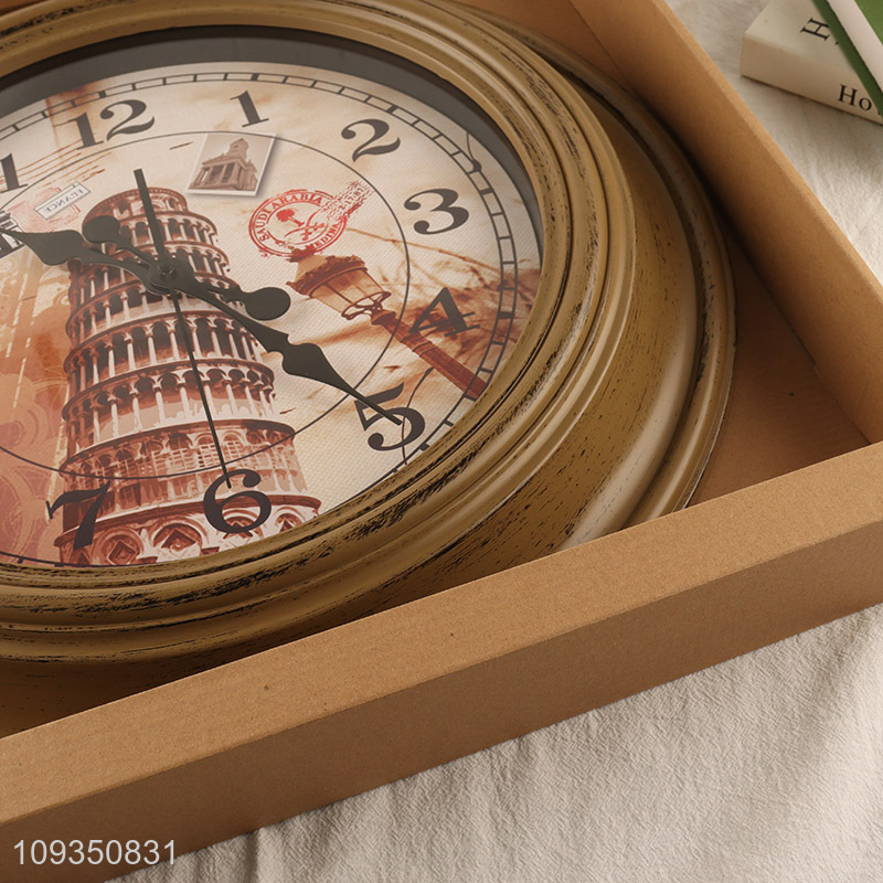 Popular products retro style wall clock hanging clock