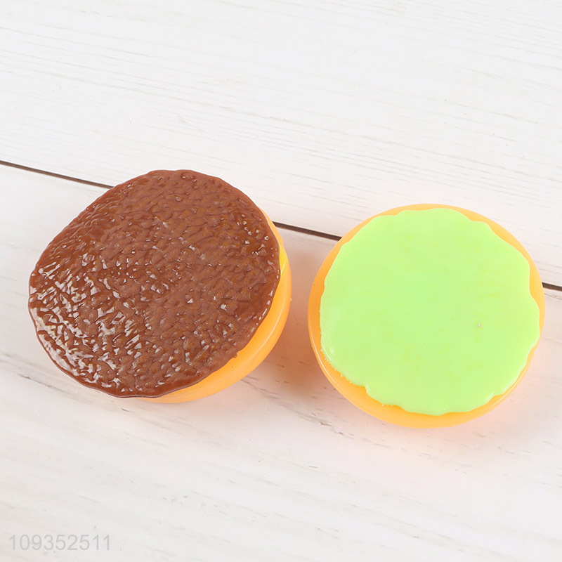 China factory hamburger shape squeeze toys for sale