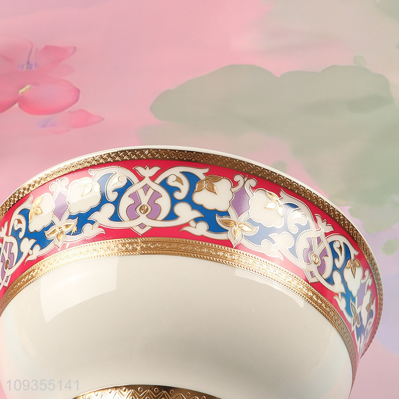 Good sale 4-inch ceramic ethnic pattern bowl