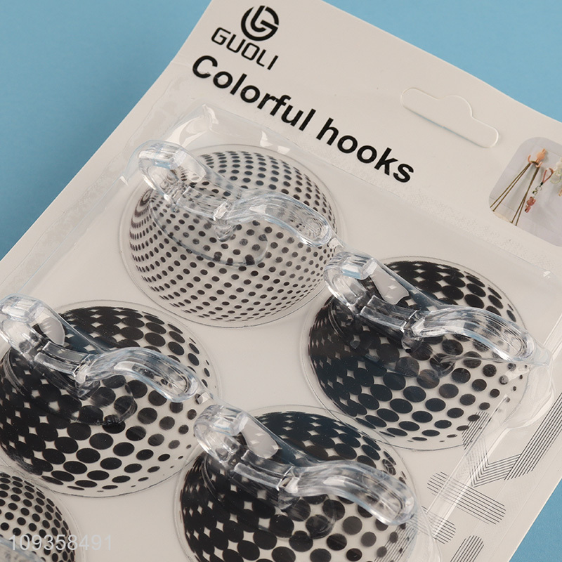 China wholesale round sticky hooks adhesive hooks