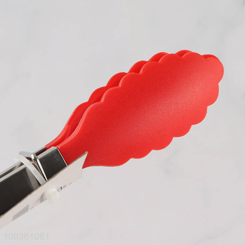 Low price 7-inch nylon food tongs food clips