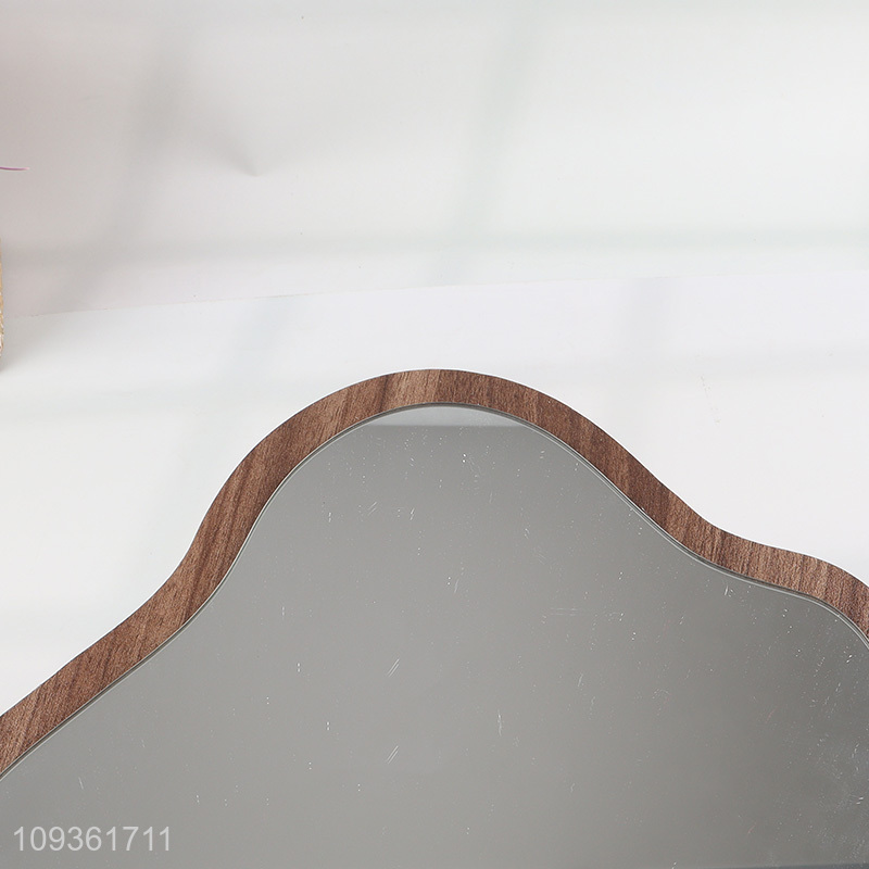 Low price wooden hanging mirror decorative mirror
