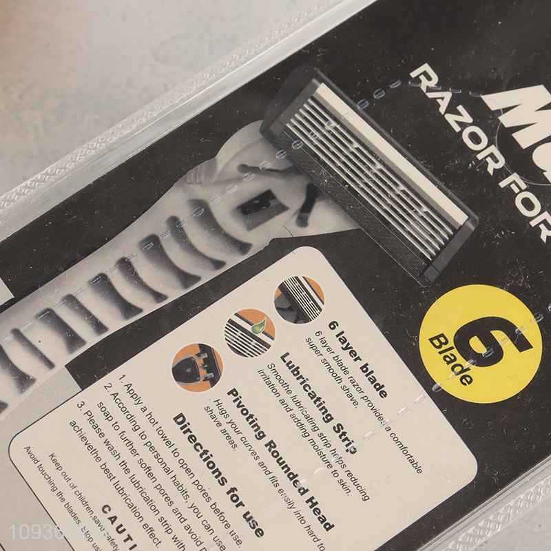 New arrival men comfort strip 6blades razor