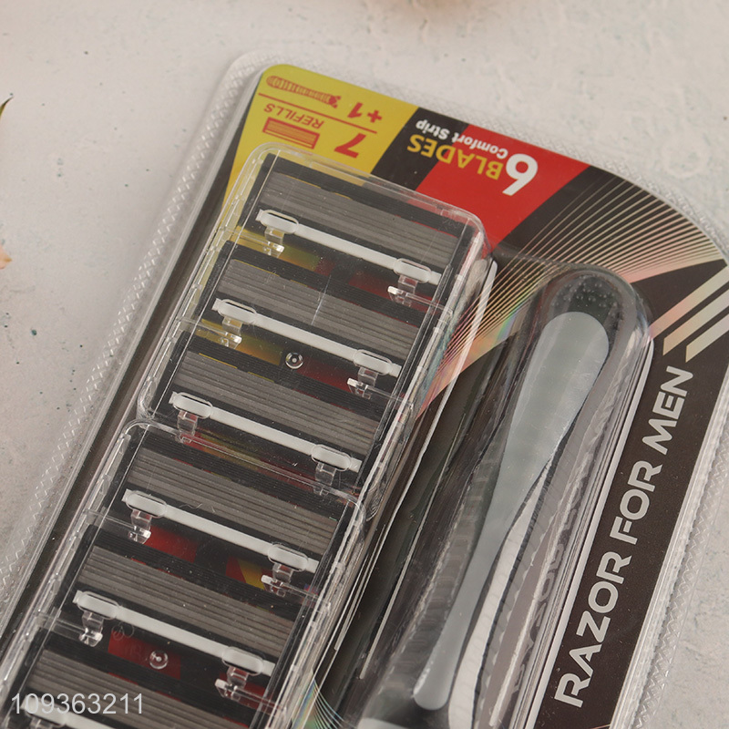 New arrival men comfort strip 6blades razor