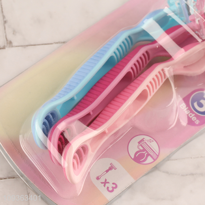 Factory direct sale 3pcs 3blades razor shaving razor