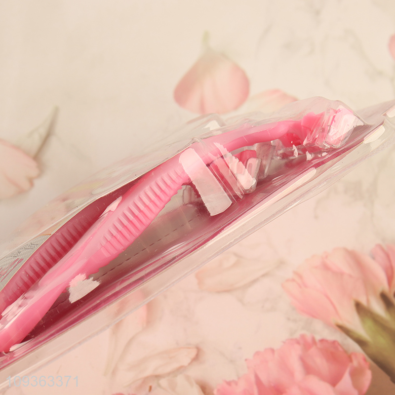 Factory supply women smooth razor with triple blades
