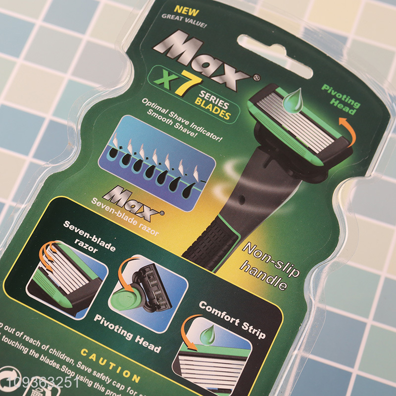 China wholesale seven blades comfort strip shaving razor