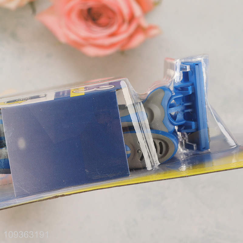 Low price 8pcs personal care 3blades razor