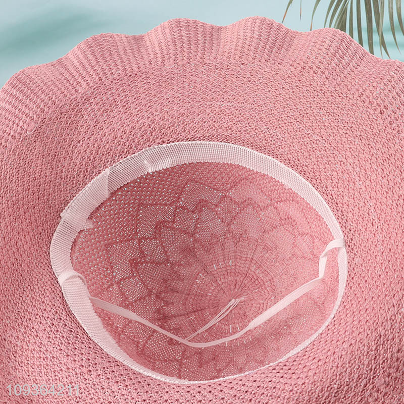 Factory supply outdoor straw hat beach hat for women