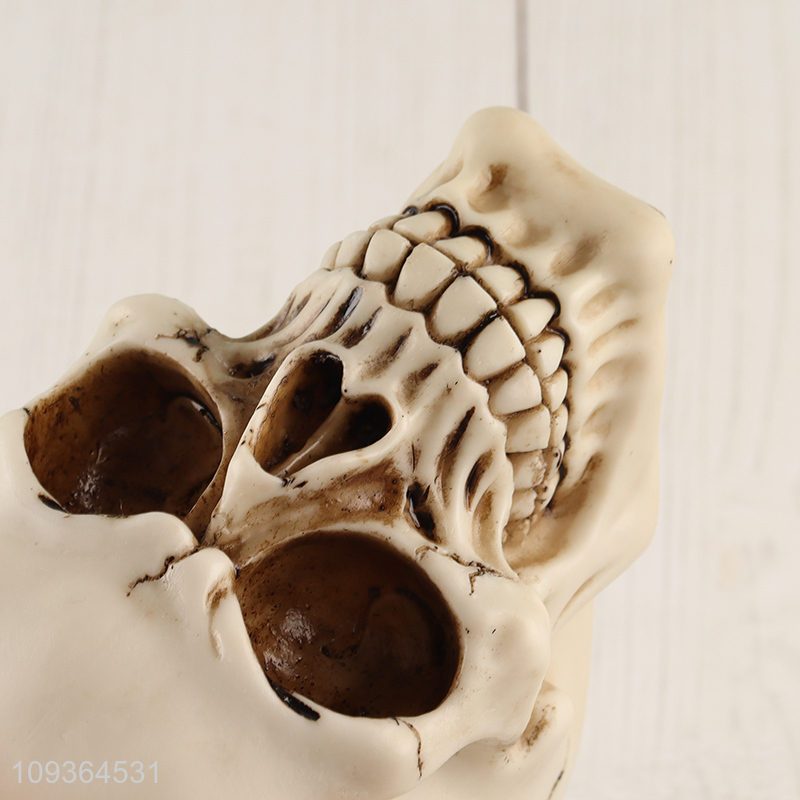 China products resin skull shape Halloween decoration
