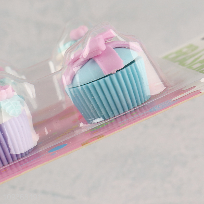 Low price dessert series eraser set for stationery